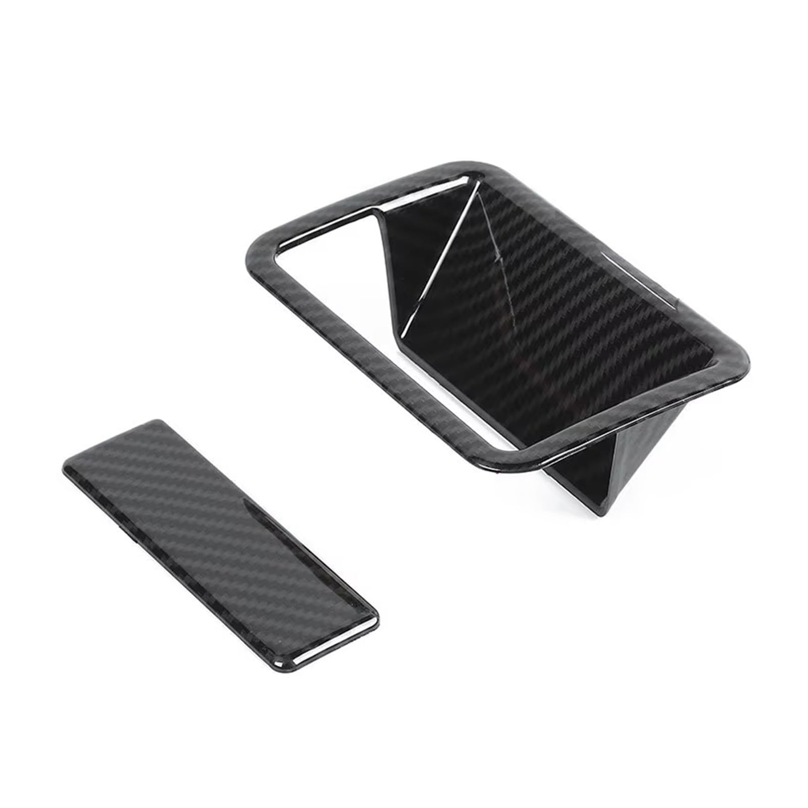 Auto-Innenzubehör Für Dodge Für Nitro 2007 2008 2009 2010 2011 2012 Co-Pilot Aufbewahrungsbox Schalter Dekoration Abdeckung Trim Aufkleber Innenausstattung Formteile(Carbon fiber grain) von NVETJMUA