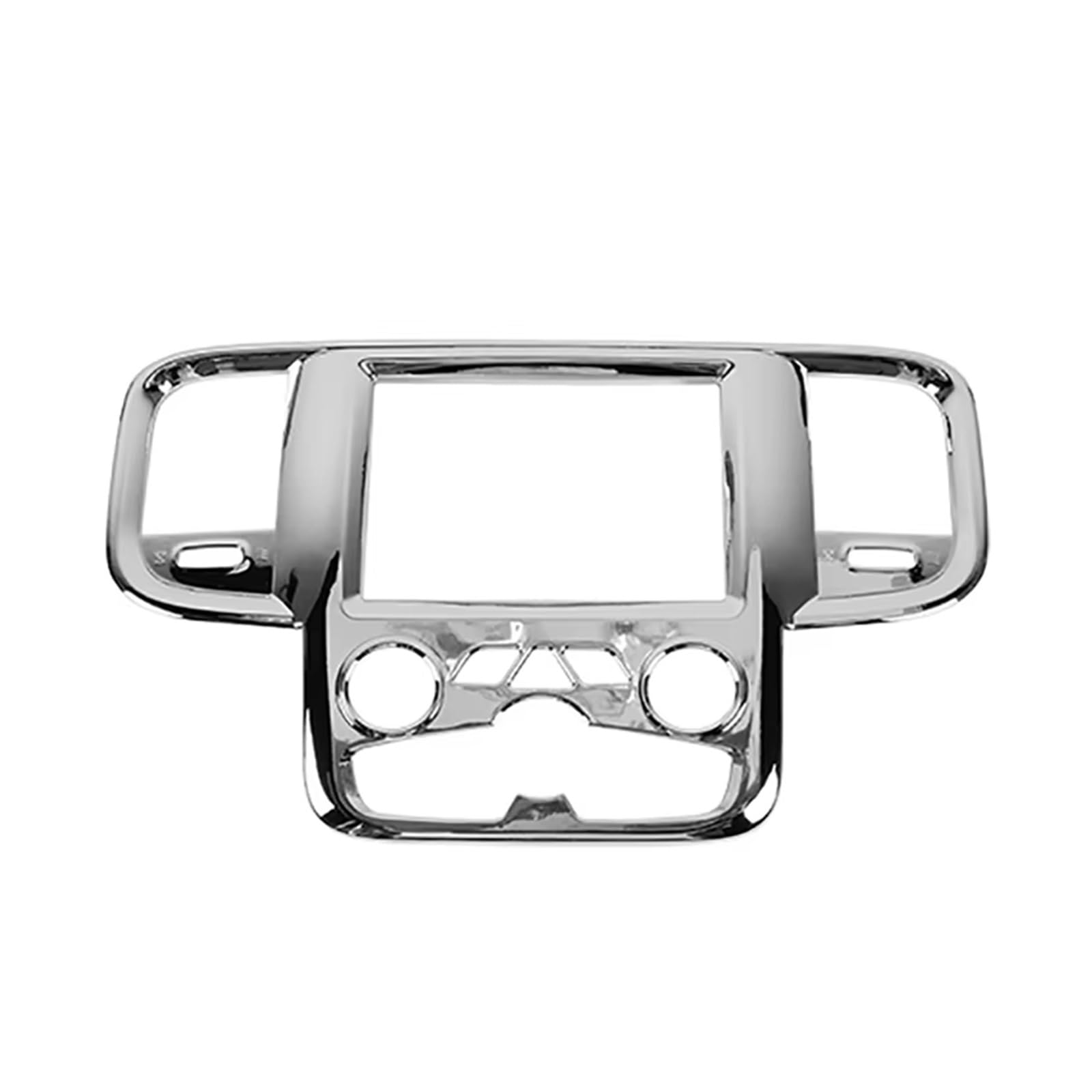 Auto-Innenzubehör Für Dodge Für Ram 1500 2011-2017 Auto Center Console Navigation Panel Dekoration Abdeckung Aufkleber Innenausstattung Formteile(Chrome) von NVETJMUA