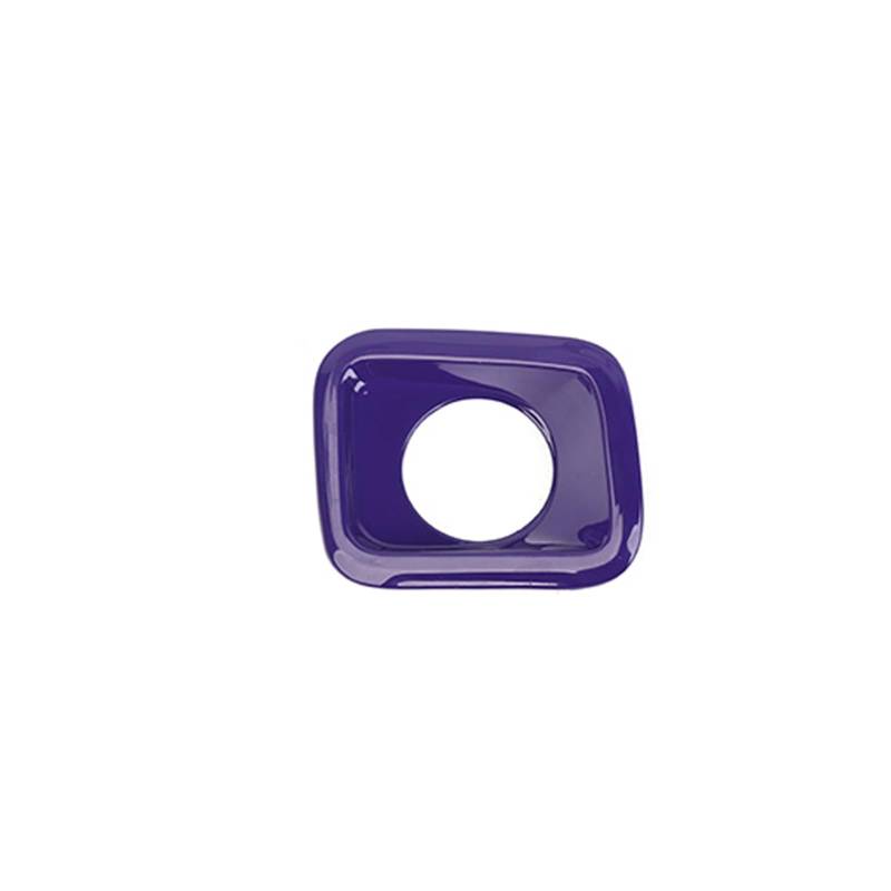 Auto-Innenzubehör Für Jeep Für Wrangler JL Für Gladiator JT 2024 Up Auto Start Stop Taste Knopf Schalter Panel Abdeckung Aufkleber Innenausstattung Formteile(Purple) von NVETJMUA