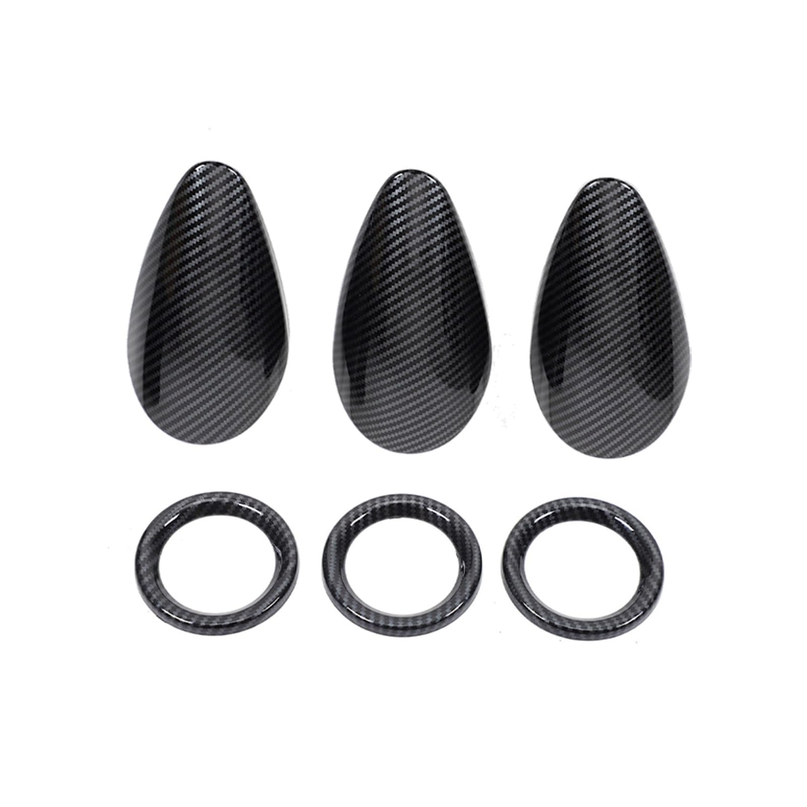 Auto-Innenzubehör Für Nissan 370Z Z34 2009-2020 Auto Dashboard Center Uhr Dekorative Ring Aufkleber Innen Zubehör Innenausstattung Formteile(6Piece) von NVETJMUA