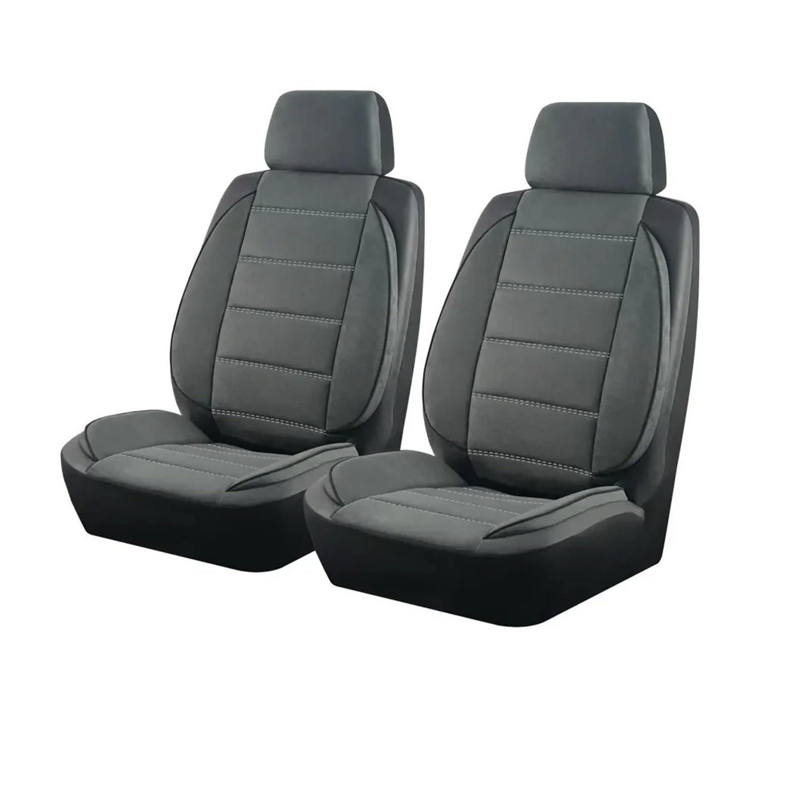 NVETJMUA Auto Schonbezüge Universal Autositzbezüge Seite Stereo Modellierung Leder Fluff Fit Für Die Meisten Auto Zubehör Innen Sitzbezüge Auto(Gray 2 Seat) von NVETJMUA