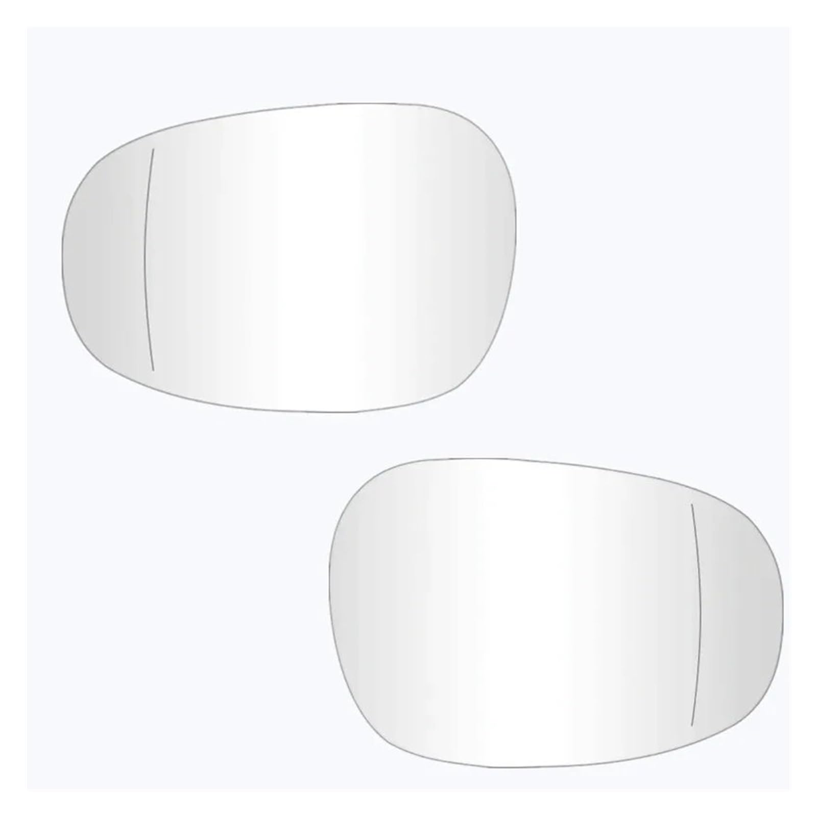 NVETJMUA Spiegelglas Für 1 3 Serie E81 E90 E91 E92 325i 328i 2009–2013, Links oder rechts, beheiztes Spiegelglas, Rückspiegelglas Seitenspiegelglas(White A Pair) von NVETJMUA