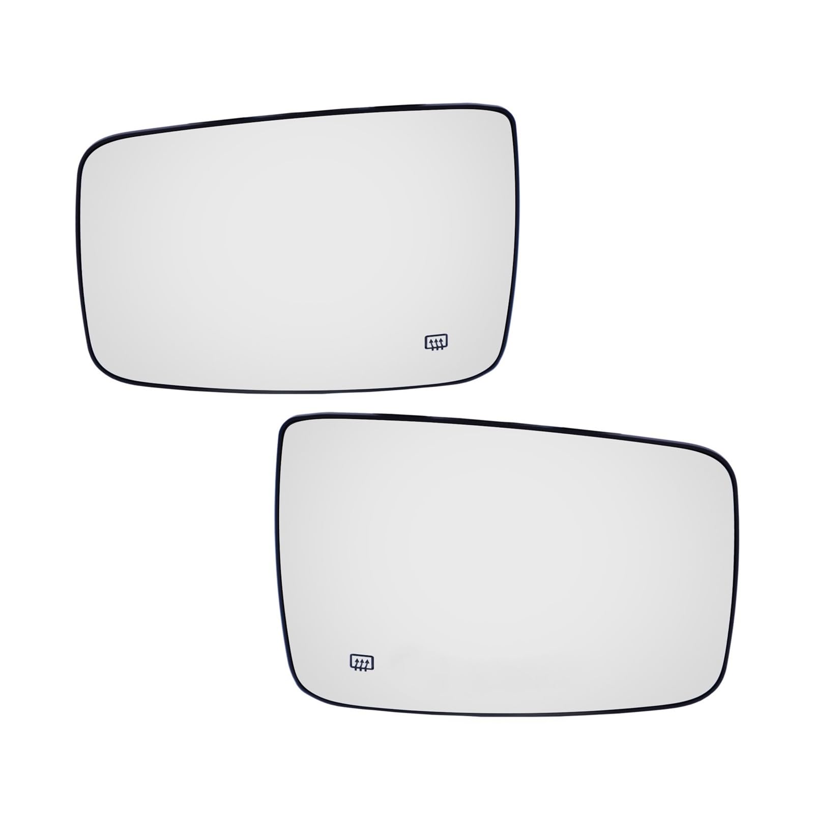 NVETJMUA Spiegelglas Für Dodge Für RAM 1500 2500 2009-2019 Links/Rechts Seite Erhitzt Auto Tür Flügel Spiegel Glas Auto Rückansicht Rückansicht Seitenspiegelglas(1 Paar) von NVETJMUA