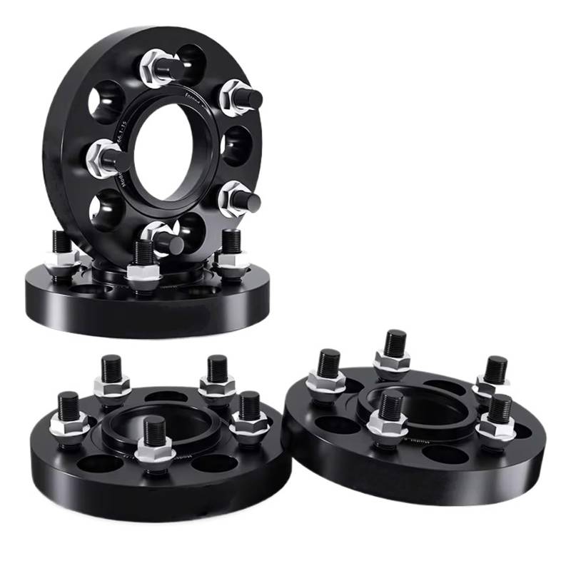 Spurplatten Für Chery Für Exeed RX 2/4 Stück PCD 5x108 Hubcentric 65,1 M14X1,5 Aluminium Legierung Rad Spacer Adapter Distanzscheiben Auto(4Piece 25mm-BK) von NVETJMUA