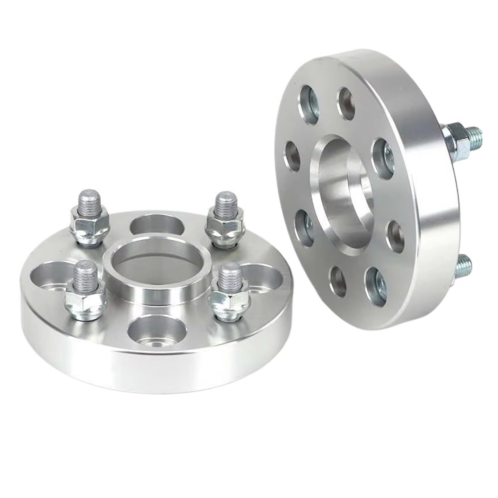 Spurplatten Für Fit Für Jazz 2 Stück 15/20/25/30/35/40/45mm PCD 4x 100 ID = OD = 56,1mm Auto Aluminium Rad Spacer Adapter Für 4lug Distanzscheiben Auto(2Pieces 35mm Silver) von NVETJMUA