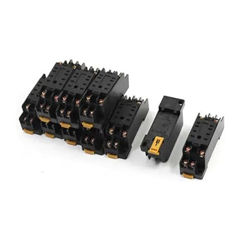 10pcs PYF08A 8 Pins Screw Terminals Power Relay Socket Base for HH52P MY2J NWPNLXEA von NWPNLXEA
