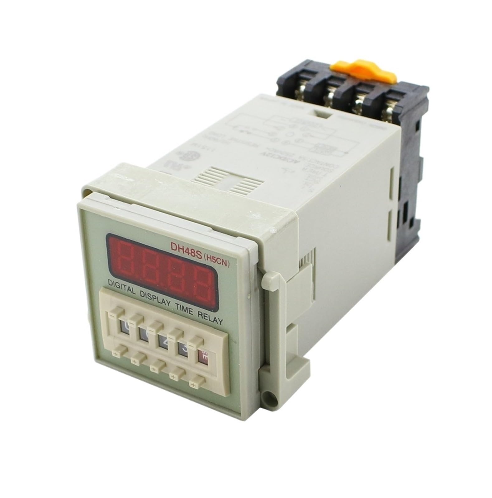 DH48S-2Z Timer Digital Time Relay 0.01s-9999H Hours Time Delay Relay with Socket Base Included NWPNLXEA(DC 12V) von NWPNLXEA