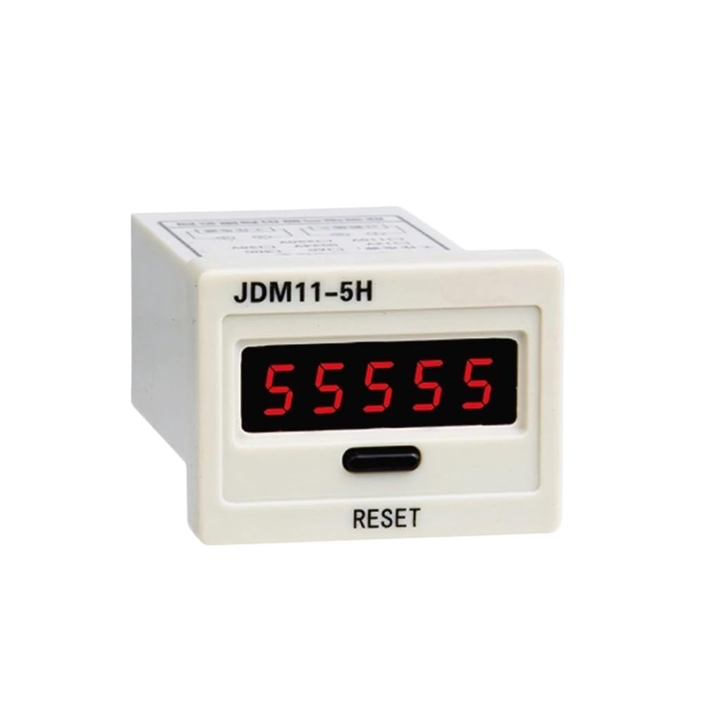 JDM11-5H Grey Digit Display Electronic Counter AC 220V DC 24V Production Counting NWPNLXEA(Contact count DC24V) von NWPNLXEA