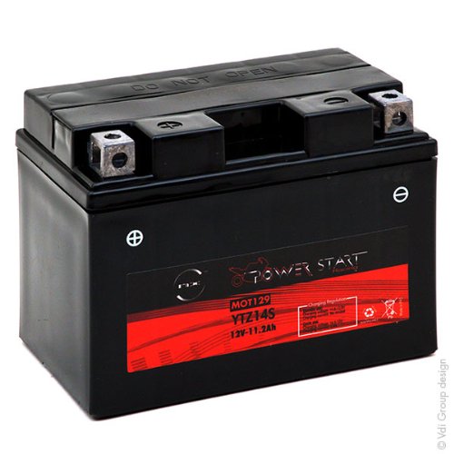 NX Motorradbatterie YTZ14S / GTZ14S, 12 V, 11,2 Ah, Batterie von NX