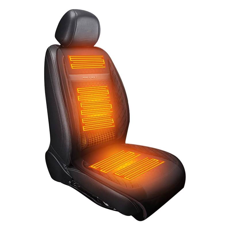 NYCUBE Car Seat Heater, Seat Heating Car Cushion 12 V, Car Seat Heater, Seat Heating Car Retrofitting, 12 V Quick Heating Car Seat Heater, Seat Heating Car Cushion 14 V Cigarette Lighter, Black von NYCUBE