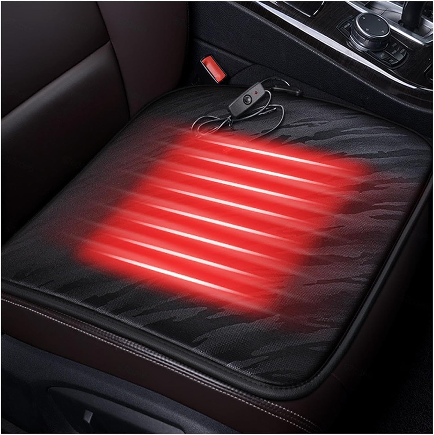 NYCUBE Heated Car Seat Cover, USB Quick Heating, Heated Seat Cushion, Non-Slip Professional Seat Cushion, Car, Women's Gift, Pack of 1 von NYCUBE