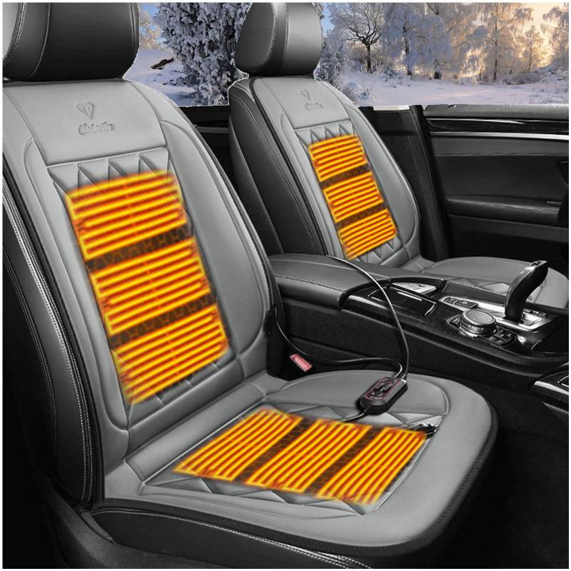 NYCUBE Heated Seat Cover Car 12 V - Three Gears 12 V-24 V Seat Heating - Universal Comfort Heated Seat Cover Car 12 V, Grey von NYCUBE