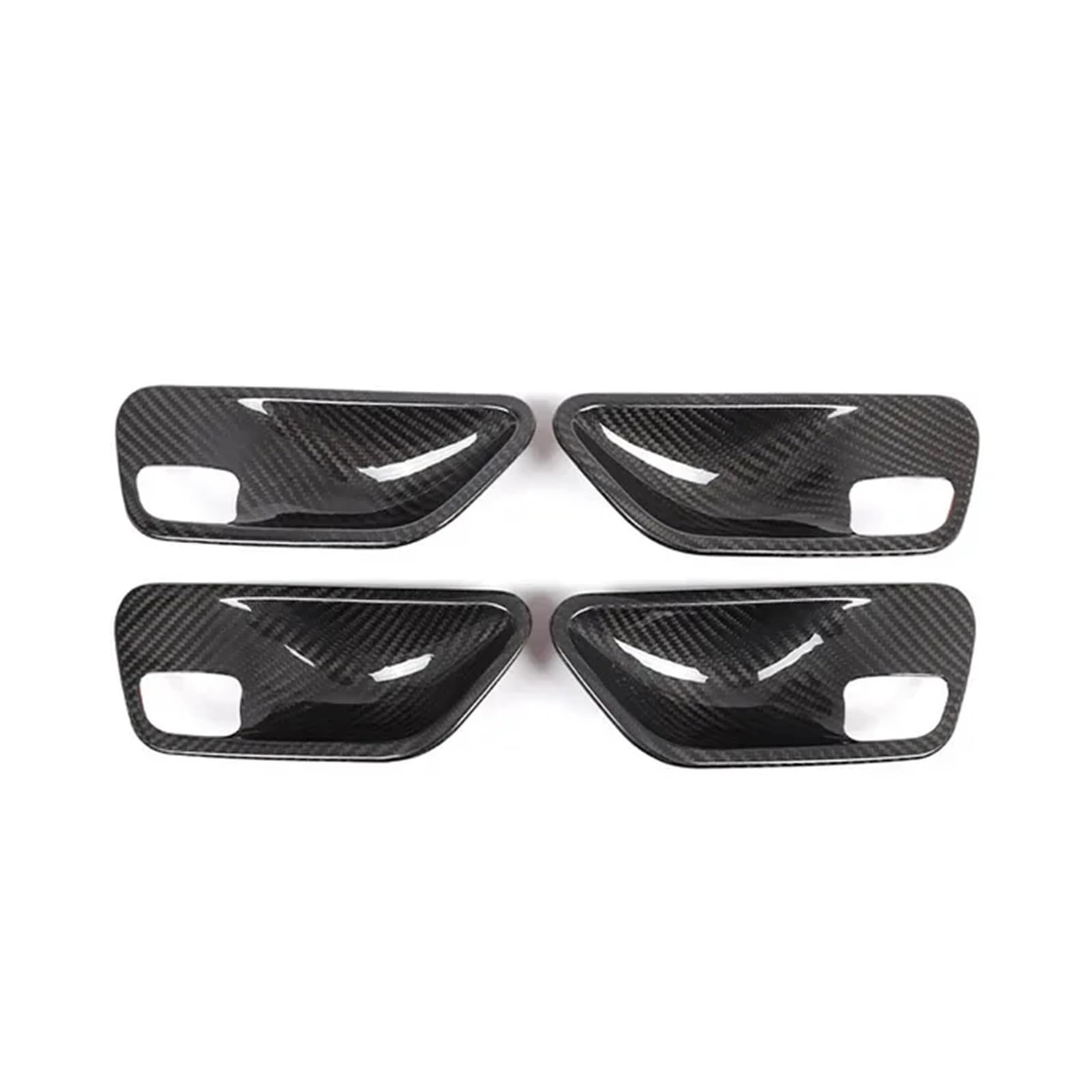 Auto Zubehör Innenraum Für 3 4 Serie 3GT F34 F30 F36 2013-2019 Real Carbon Fiber Auto Tür Innen Tür Schüssel Abdeckung Dekoration Auto Interieur(Style A 4pcs) von NYSFGOFJGOM