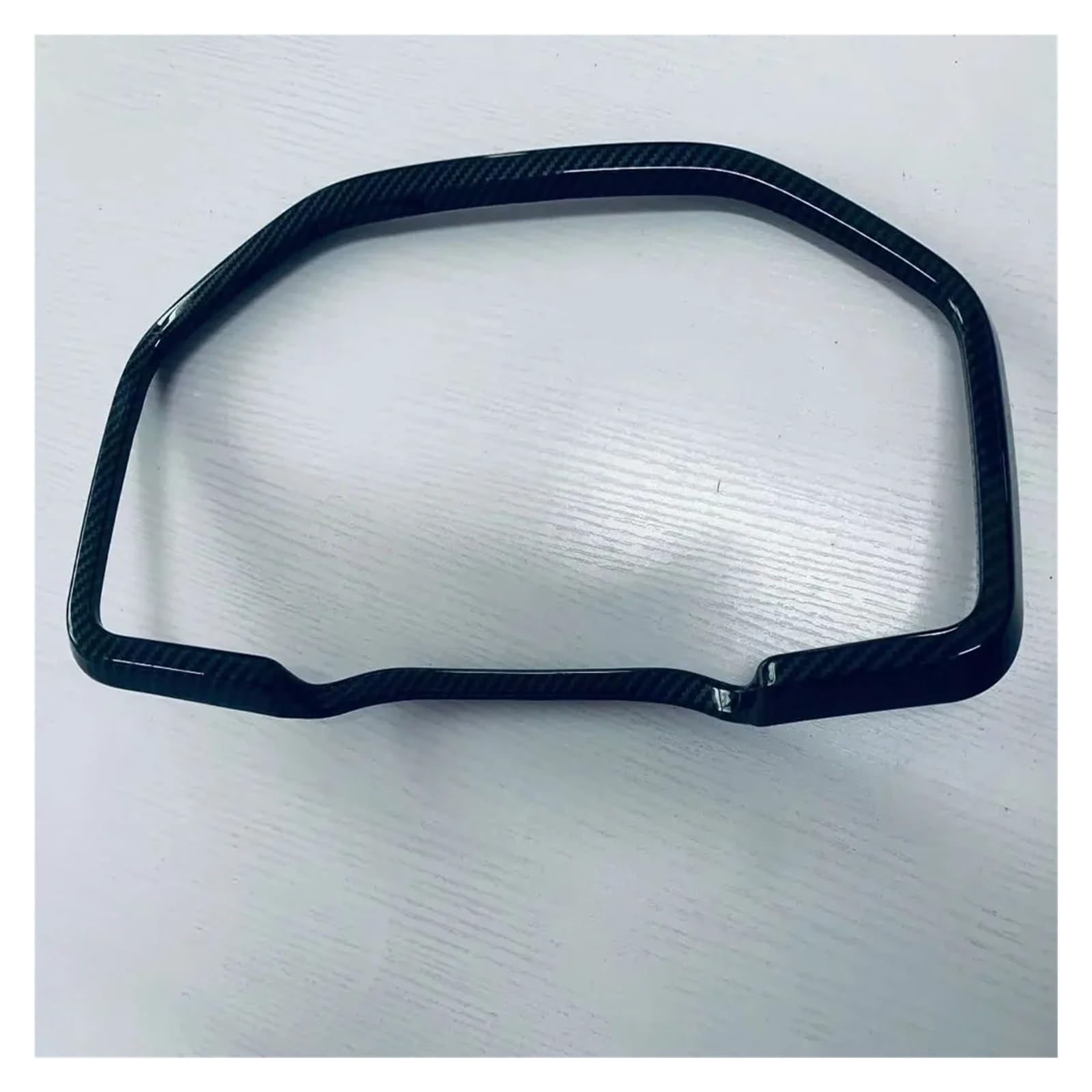 Auto Zubehör Innenraum Für Mitsubishi Für Outlander RHD 2022 2023 2024 Auto-Dashboard Instrument Frame Panel Cover Borte Dekoration Aufkleber Auto Interieur(Kohlefaser-Schwarz) von NYSFGOFJGOM