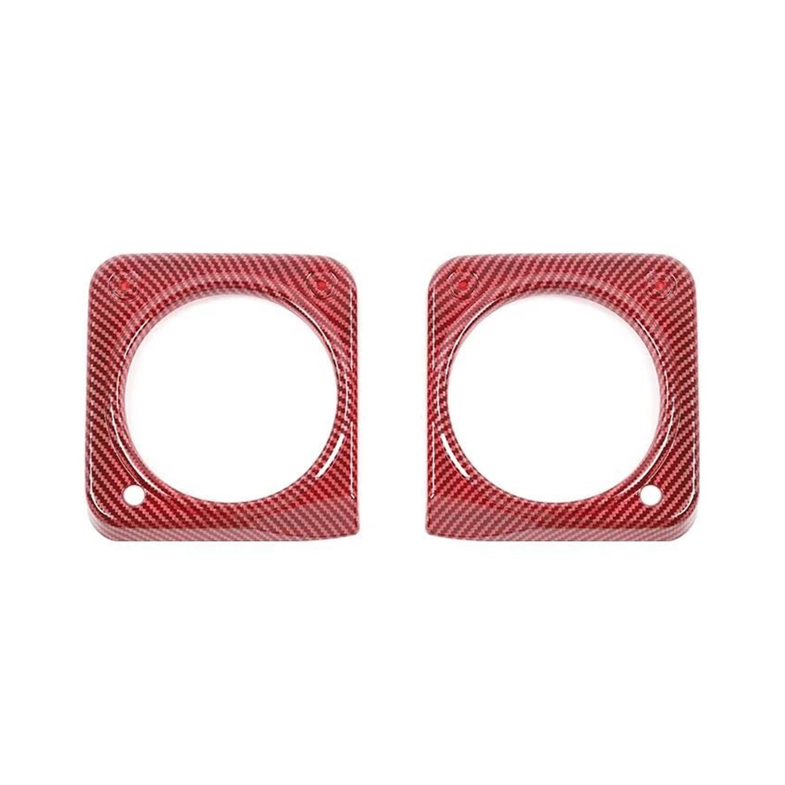 Auto Zubehör Innenraum Für Suzuki Für Jimny 2019 2020 2021 2022 2023 2024 Up Auto Dashboard Dekoration Rahmen Abdeckung Innen Zubehör Auto Interieur(Red carbonfiber) von NYSFGOFJGOM