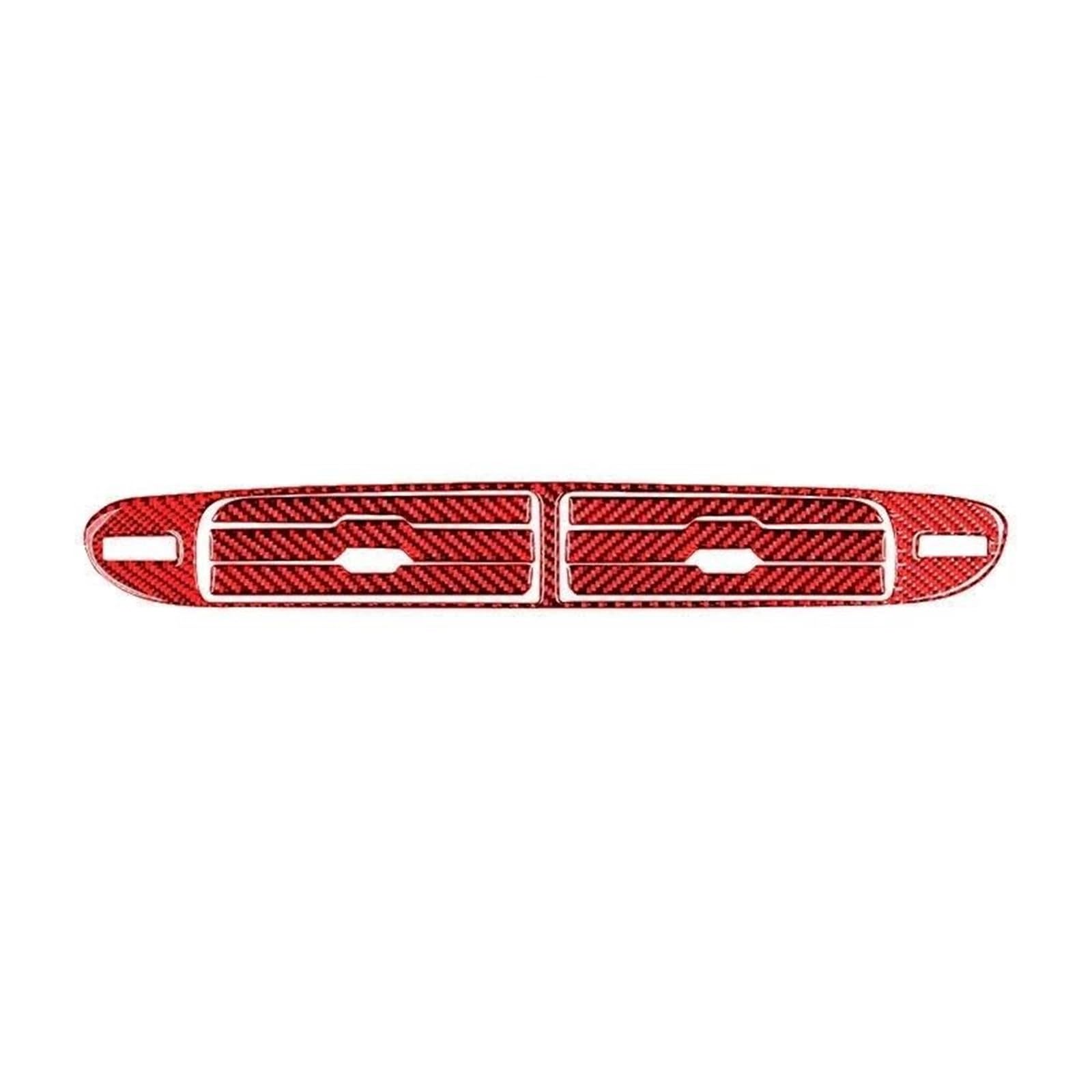 Auto Zubehör Innenraum Real Carbon Fiber Für Chevy Für Camaro 2010-2015 Zentrale Luftauslass Dekoration Rahmen Trim Abdeckung Aufkleber Auto Interieur(2013-2015(Red)) von NYSFGOFJGOM