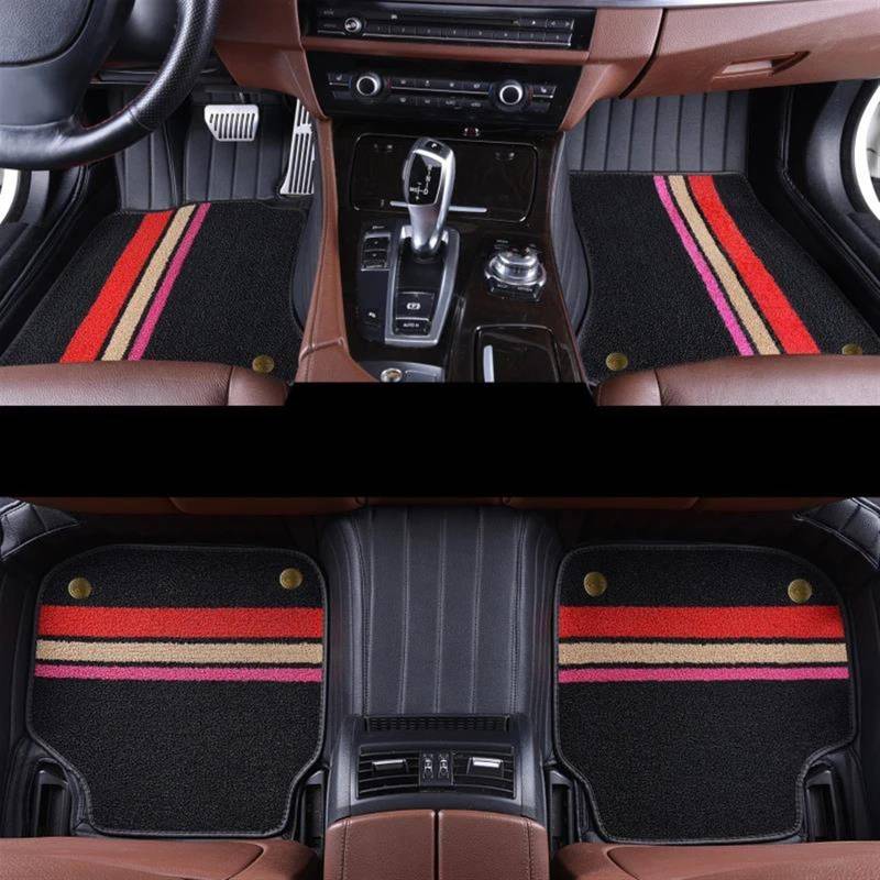 Antirutschmatten Für Chevy Für Sonic 2013 2014 2015 2016 2018 2019 Leder Custom Full Set Auto Fußmatten Interior Styling Zubehör Auto Fußmatten Set(5 PCS6) von NYSQOFMB