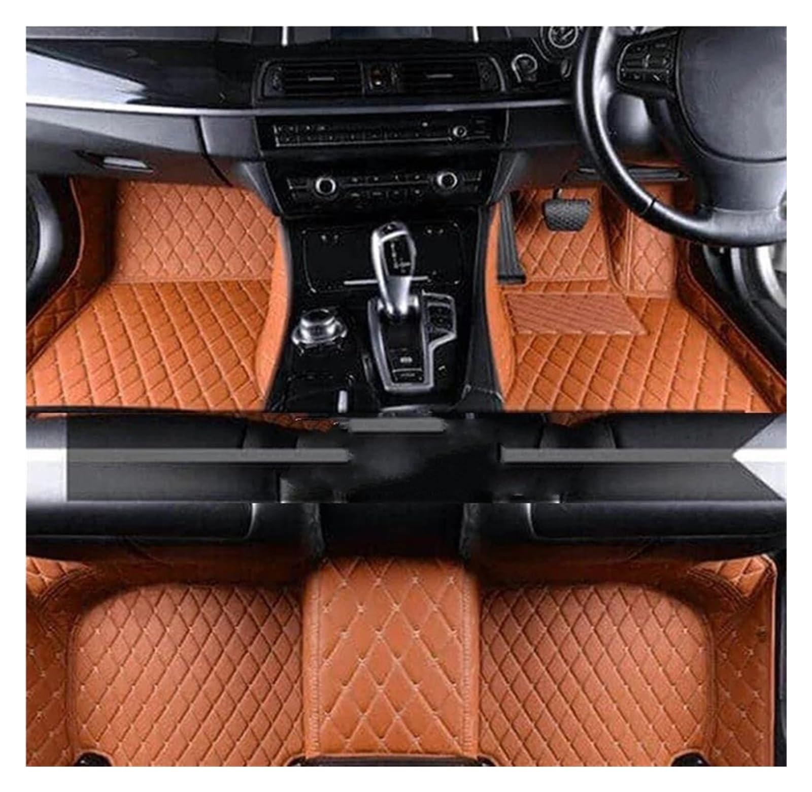 Antirutschmatten Für Nissan Für Frontier Für Navara 2004 2005 2006 2007 2008 Auto Fußmatten Anti-schmutz Teppich Set Innen Zubehör Auto Fußmatten Set(RHD Brown) von NYSQOFMB