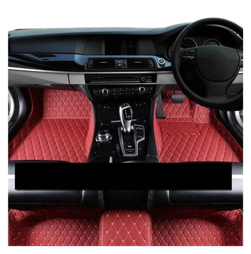 Antirutschmatten Für Seat Für Ateca KH7 2016 2017 2018 2019 2020 2021 2022 Auto Boden Matte Schutz Pad Teppiche Leder Innen Teile Auto Fußmatten Set(RHD Maroon) von NYSQOFMB