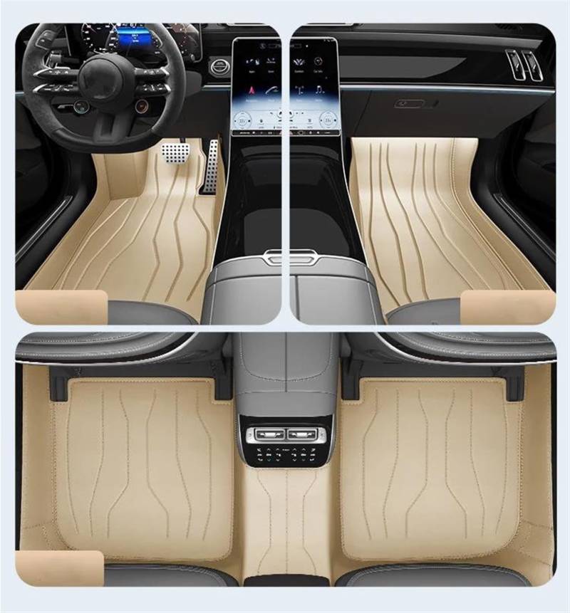 Antirutschmatten Für Volvo XC90 2015 2016 2017 2018 2019 2020 Custom Full Set Leder Auto Fußmatten Innen Zubehör Teppich Auto Fußmatten Set(5 PCS4) von NYSQOFMB