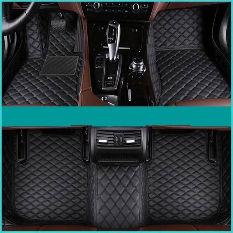 Antirutschmatten Für X7 G07 (Sechs Sitze) 2019 2020 Custom Car Fußmatten Anti-Rutsch-Teppich Fuß Pads Abdeckung Innen Zubehör Auto Fußmatten Set(Black-Black) von NYSQOFMB