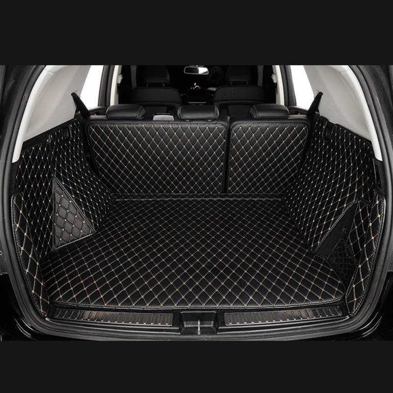 Auto Cargo Liner Pads Kofferraum Teppich 5 Sitze Fit Für Espace 2016 2017 2018 2019 2020 2021 2022 2023 Custom Auto Stamm Matten Kofferraumschutz Matte(Schwarzbeige) von NYSQOFMB