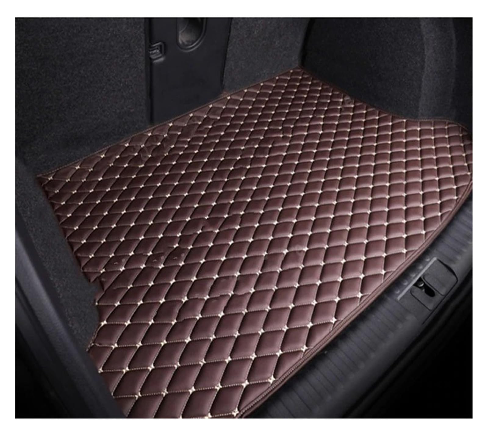 Auto Stamm Matten Fit Für 3 Serie E90 MK5 2006~2011 Limousine Saloon Auto Stamm Lagerung Pad Wasserdicht Teppiche Schlamm Auto Zubehör Kofferraumschutz Matte(D Brown,Halbpack) von NYSQOFMB