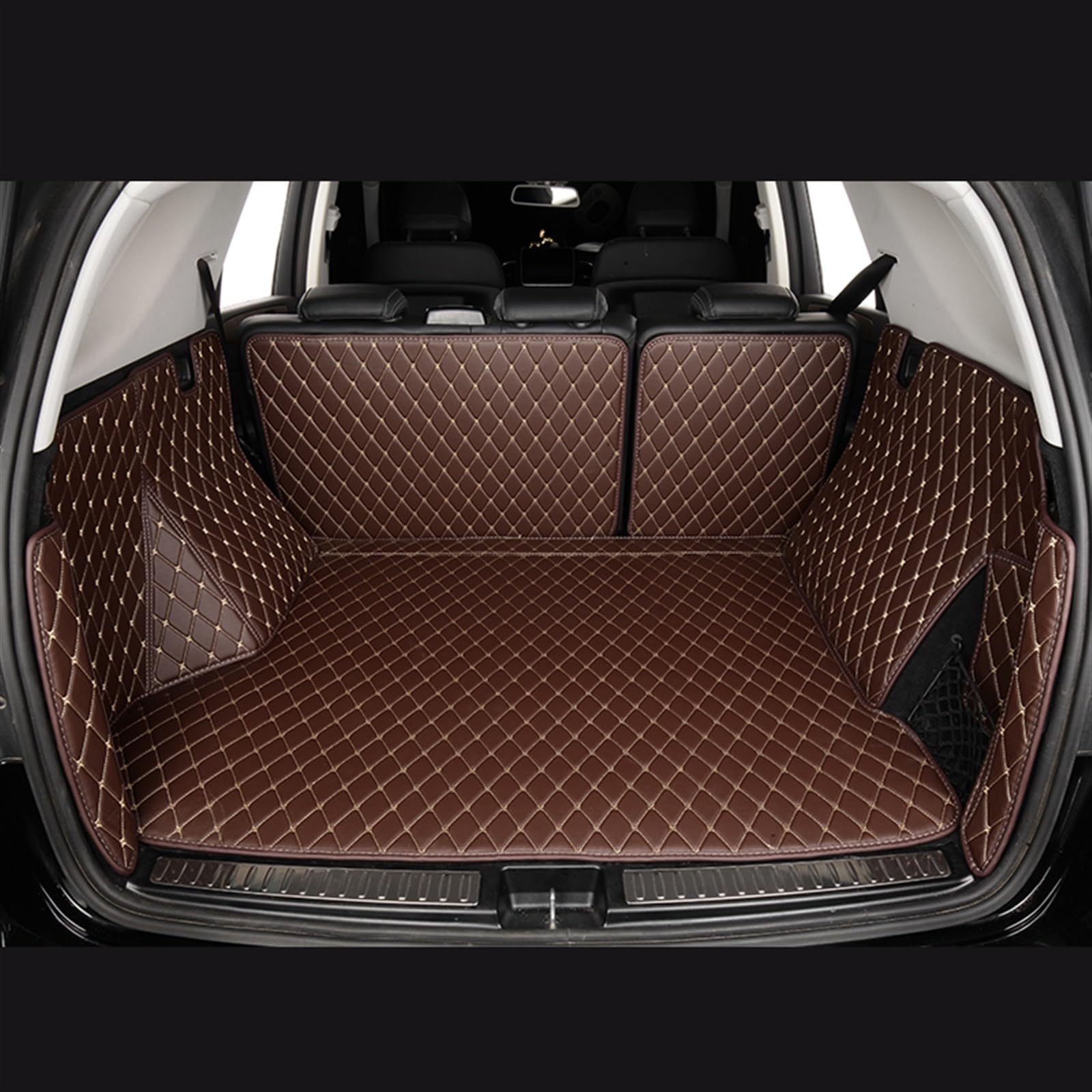 Benutzerdefinierte Auto Zubehör Cargo Liner Fit Für Rolls Royce Für Ghost 2021 2022 2023 Auto Stamm Matten Kofferraumschutz Matte(Kaffee) von NYSQOFMB