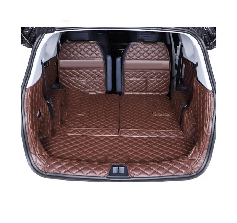 Gewidmet 2019 Für Neue Für Baojun Für RM5 Kofferraummatte Full Surround RM5 Kofferraummatte 6 7 Sitze Cargo Liner Leder Haustier Matte Teppiche Kit Kofferraumschutz Matte(Kaffee) von NYSQOFMB