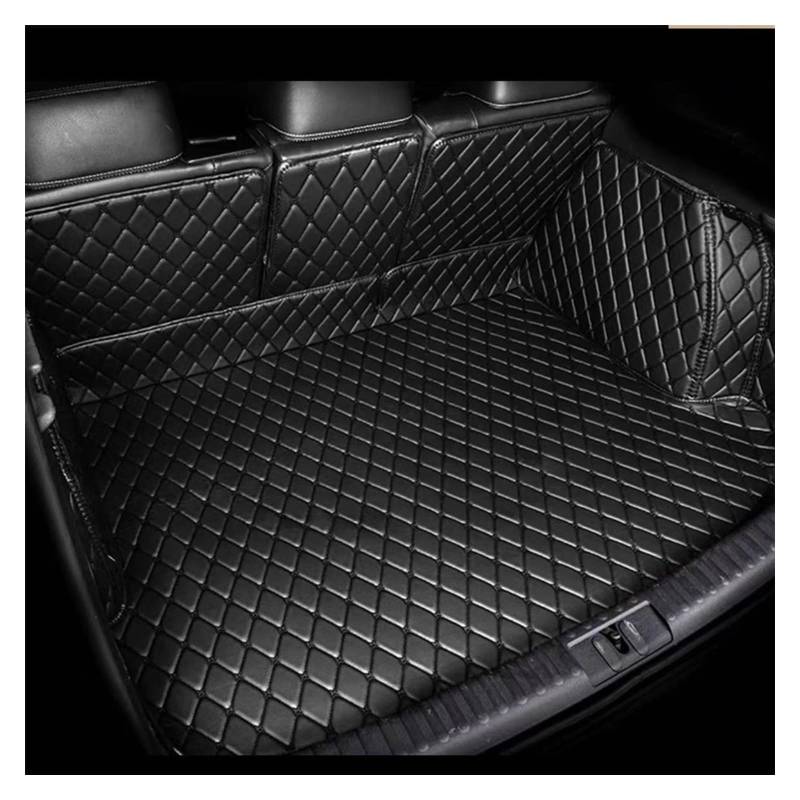 Kofferraum Matte Für Cayenne 2006 2007 2008 2009 2010 Cargo-Liner Teppich Innen Teile Zubehör Abdeckung Kofferraumschutz Matte(Schwarz,Full Cover) von NYSQOFMB