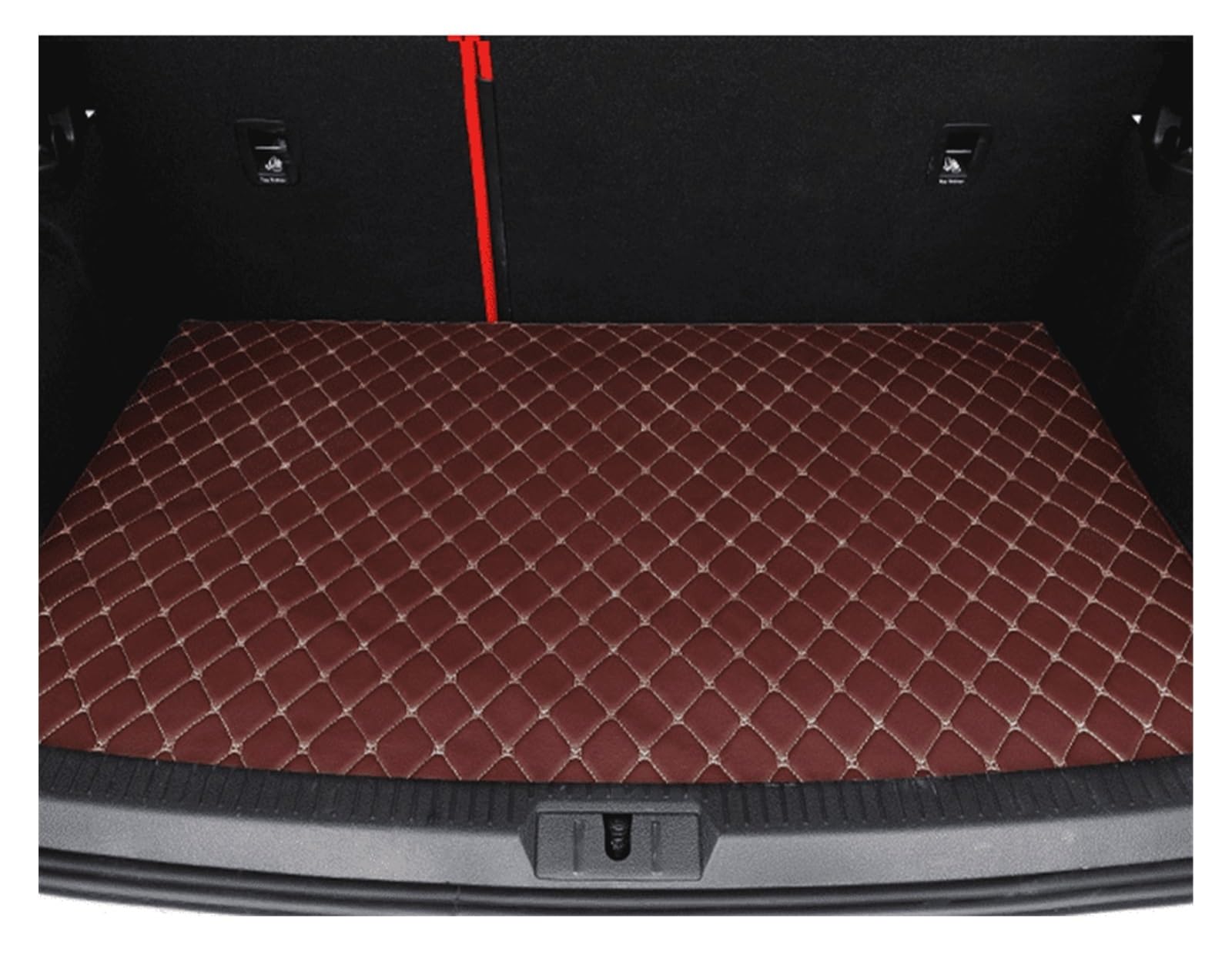 Kofferraum Matte Für Hyundai Für Tucson 2006 2007 2008 2009 2010 2011 2012 2013 2014 Cargo-Mat Teppich Innen Zubehör Abdeckung Kofferraumschutz Matte(Dunkelbraun) von NYSQOFMB