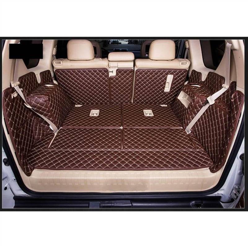 Langlebige Cargo Liner Matten Kofferraumteppiche Für Lexus GX400 GX460 7 Sitze 2018–2010 Spezielle Kofferraummatten Kofferraumschutz Matte(Braun) von NYSQOFMB