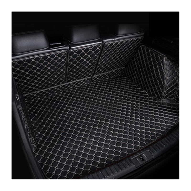 Leder Kofferraum Matte Für Mercedes Für Benz Für GLB 2020 7 Sitze Cargo-Mat Zubehör Innen Boot Kofferraumschutz Matte(B Beige,Full Cover) von NYSQOFMB