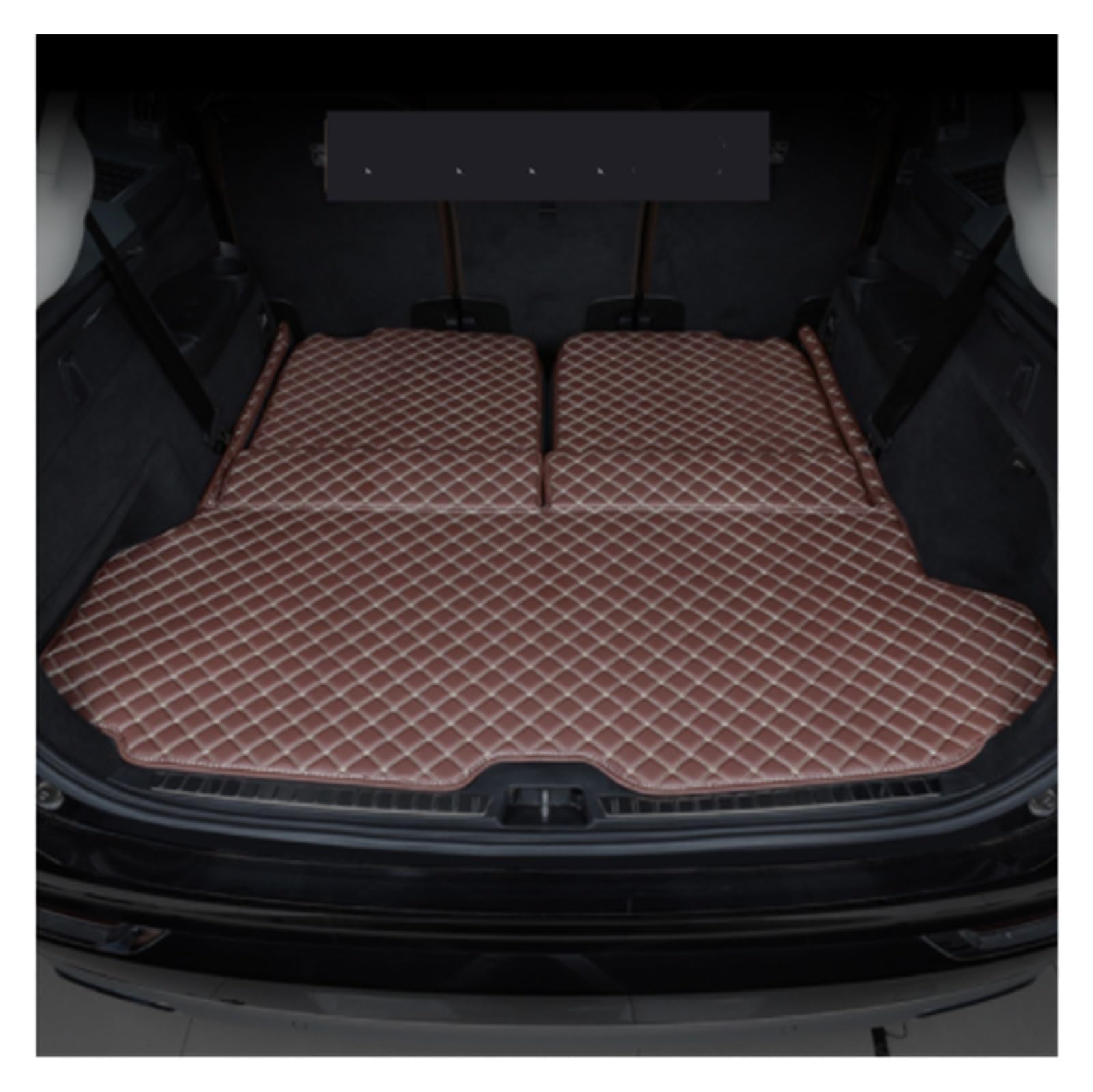 Leder Kofferraum Matten Für Volvo Für XC90 2015 2016 2017 2018 Cargo-mat Accesorios Auto Fußmatten Auto Matten Kofferraumschutz Matte(Kaffee,1pc) von NYSQOFMB