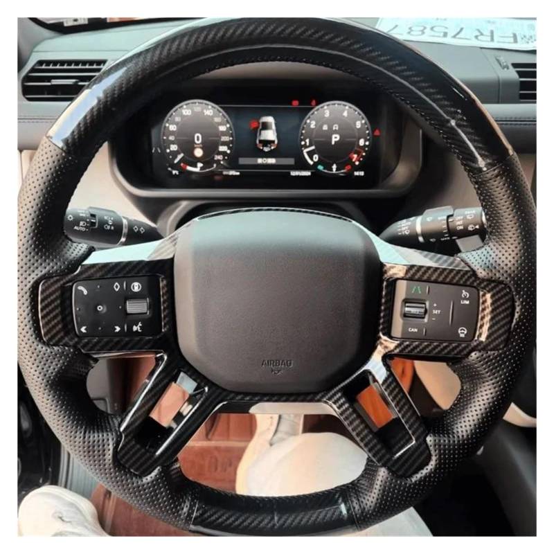 Lenkradbezug Auto DIY Auto Lenkrad Abdeckung Für Peugeot 206 1998-2005 206 SW Für CC 2003-2005 206 Auto Innen Zubehör Lenkradabdeckung(White Thread) von NYSQOFMB