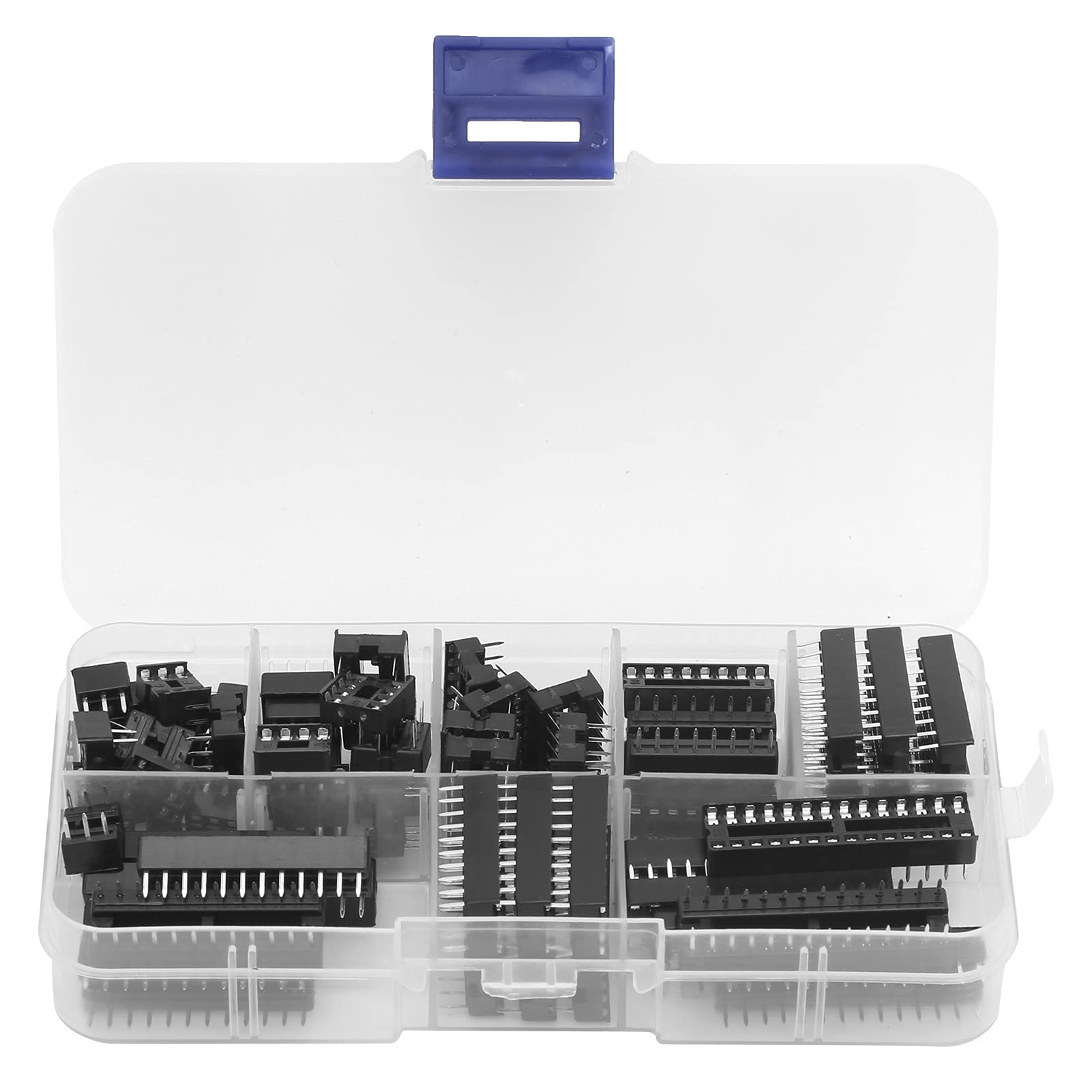 66pcs IC Sockets Adapter Inline DIY Elektronische Komponente 6 8 14 16 18 20 24 28 Pin für Techniker Engineers College -Studenten von NYSUZHOUJI