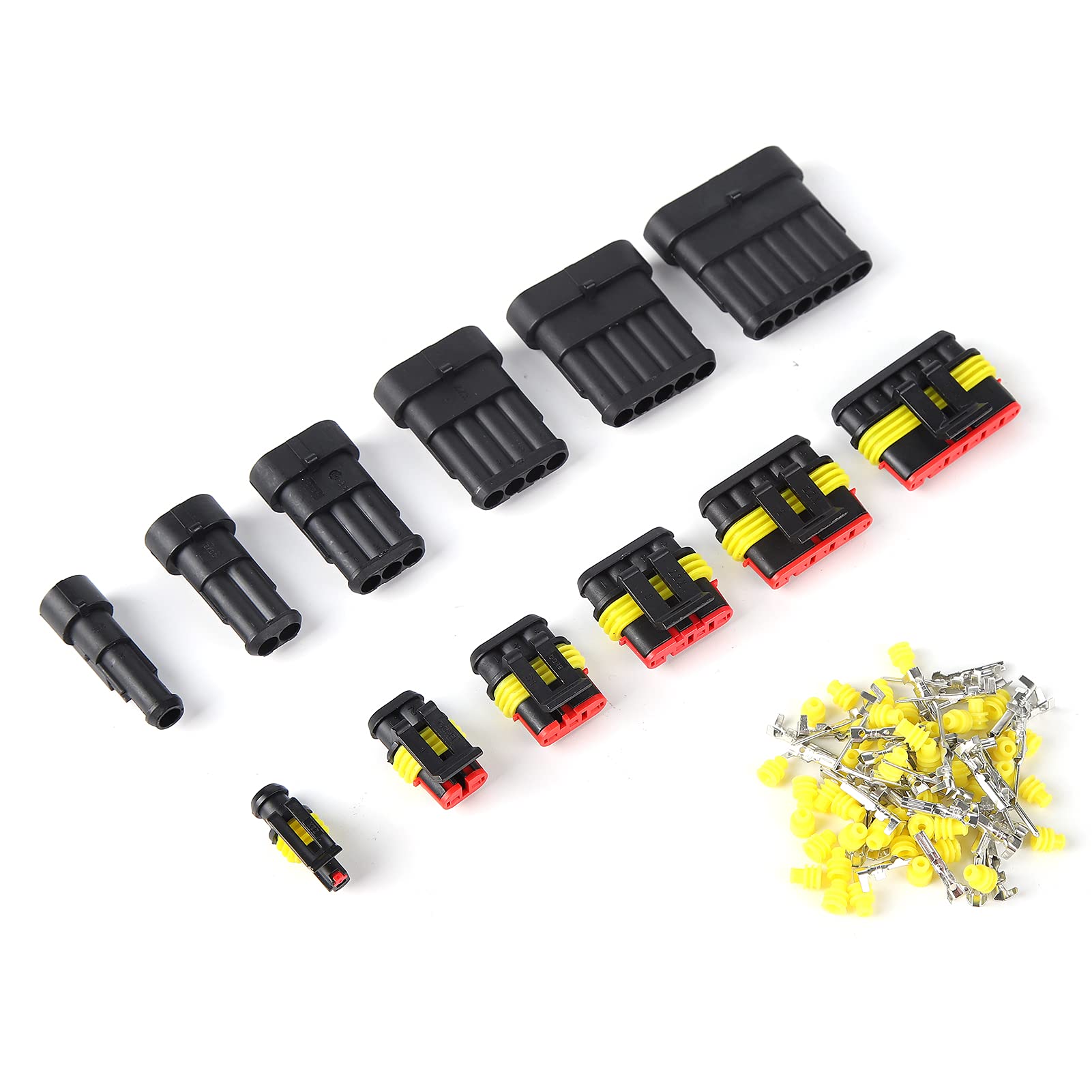 Elektroanschluss 147pcs Automotive Drahtstecker Set Kit 6 Pin Wey Draht Stecker Auto Männlicher weiblicher Stecker für verschiedene Fahrzeuge von NYSUZHOUJI