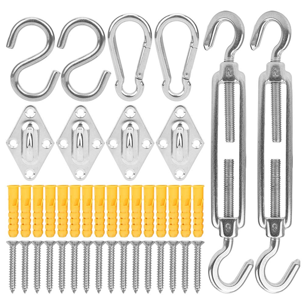 NYSUZHOUJI Edelstahl -Markise -Hardware -Anpassungs -Rhombusschnalle Feder Hakenzubehör für Schattensegel im Freien von NYSUZHOUJI