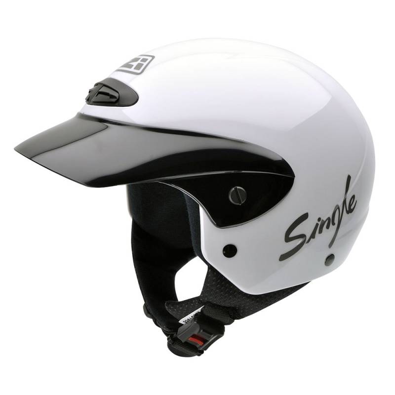 NZI Single Jr II Motorradhelm, Weiß, 55-56 cm von NZI