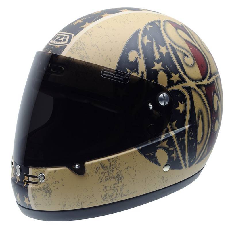 NZI 050262G686 Street Track Graphics Motorradhelm, Mehrfarbig, L von NZI