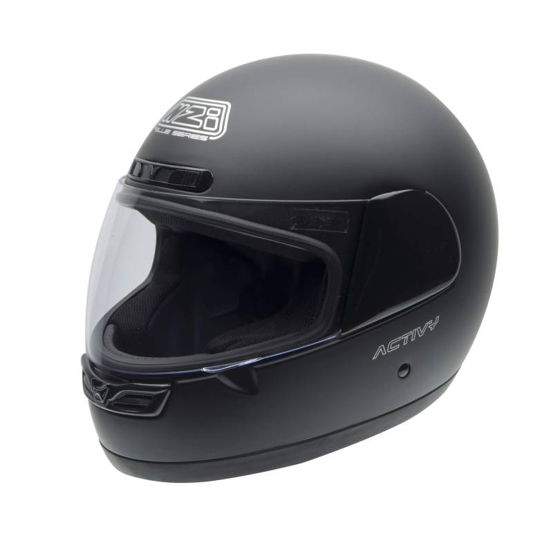 NZI Activy Motorradhelm 150244G093, Schwarz Matt, 60-61 (XL) von NZI