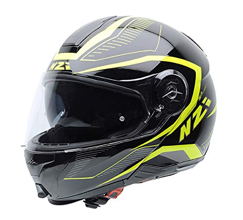 NZI Combi Duo Grafik Hochklappen Motorradhelm, Glanz Sport, Größe XS von NZI