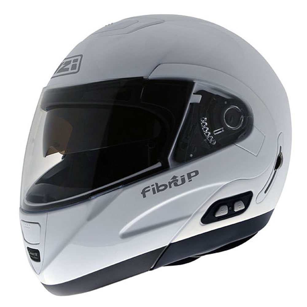 NZI Fibrup PH Motorradhelm, Weiß, 54 cm von NZI