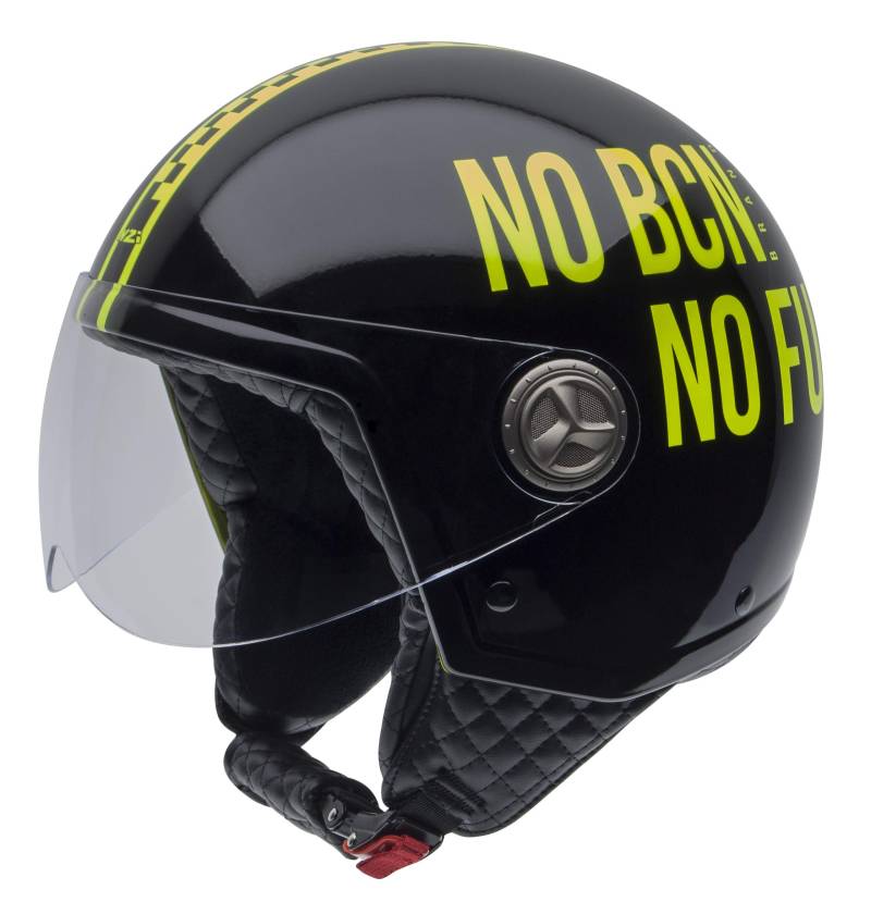 NZI Zeta Bcn Offenes Gesicht Motorradhelm, Glanz Y-No Fun, Größe XXL von NZI