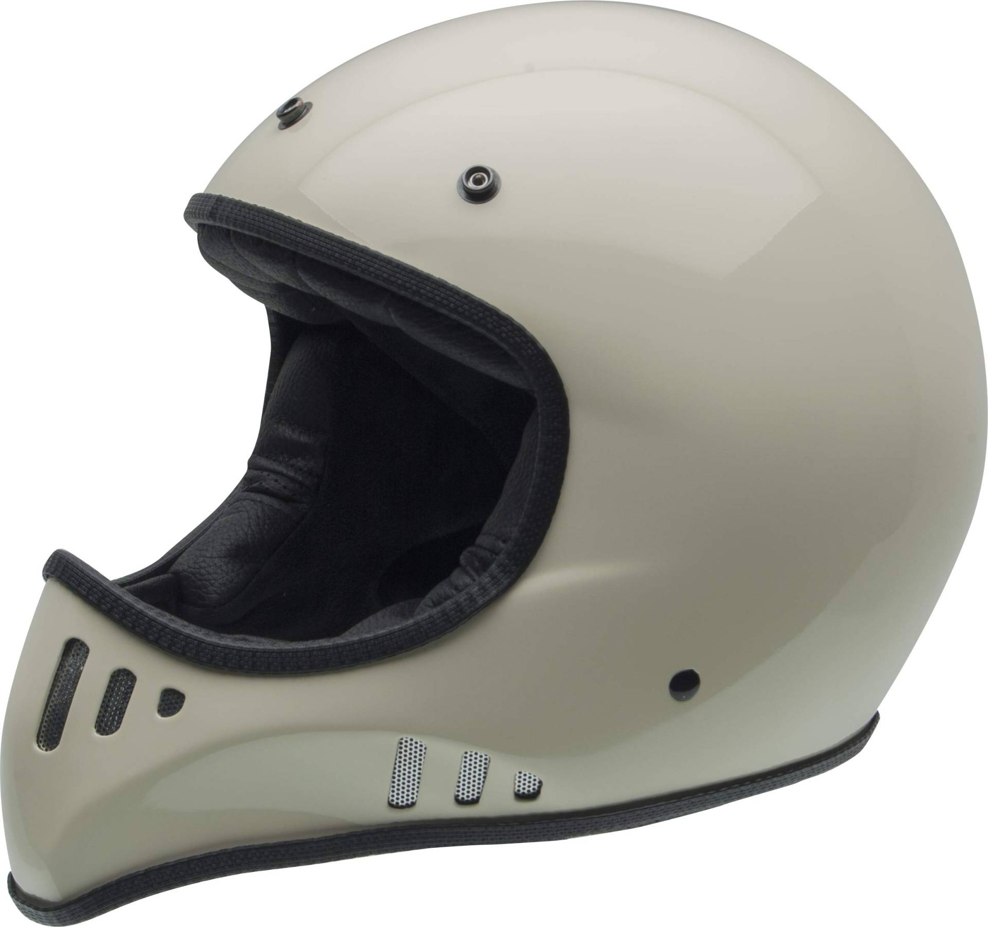 NZI Herren 010270A083M Mad Carbon Offenes Gesicht Motorradhelm, Glanz Knochen, M von NZI