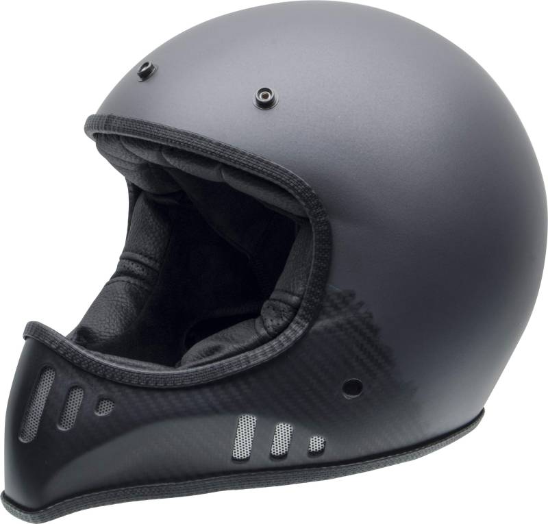 NZI Herren 010270G051XL Mad Carbon Offenes Gesicht Motorradhelm, Matt Antrazit, XL von NZI