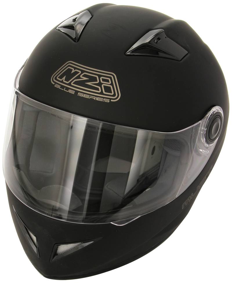 NZI Must, Motorradhelm, Matt Schwarz, 57 von NZI