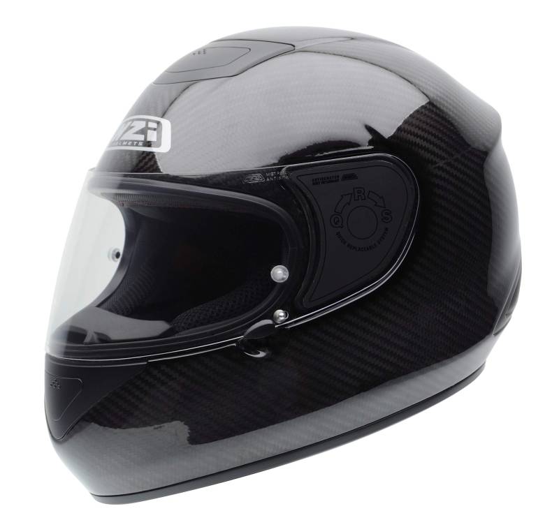 NZI RCV Carbon Motorradhelm, Grau, 57 cm von NZI