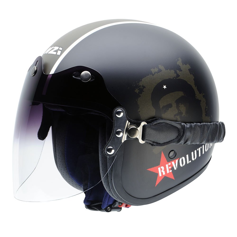 NZI Rolling Duo Che Guevara Revolution Motorradhelm, Mehrfarbig, 58-59 von NZI