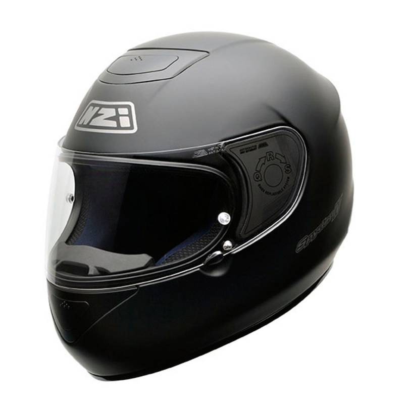 NZI Spyder IV Motorradhelm, Schwarz Matte, M von NZI